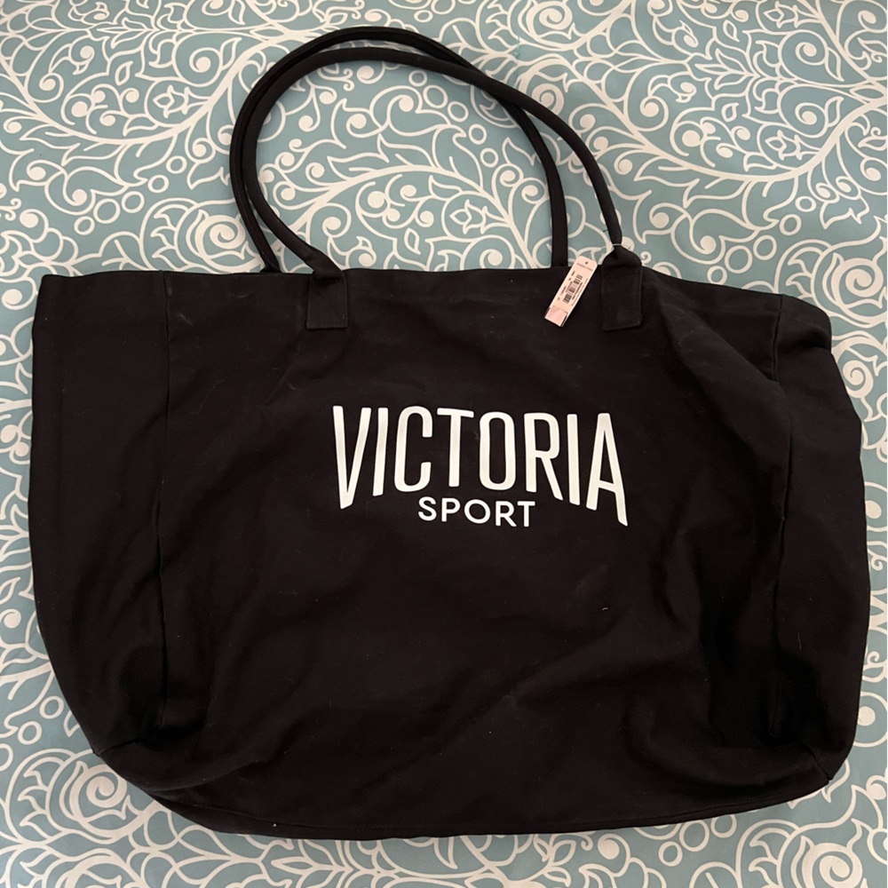 NWT Victoria Secret Sport Large Black Tote